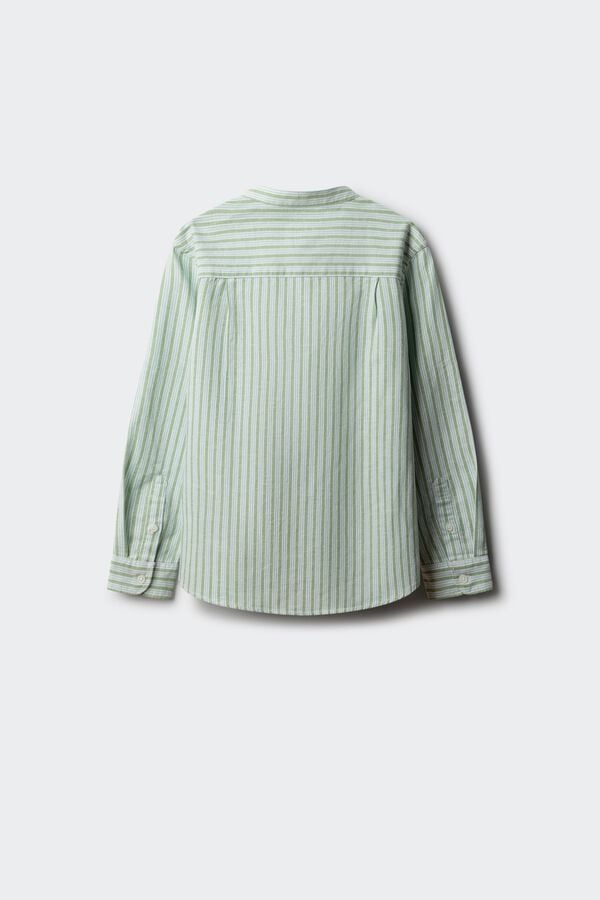 Springfield Kids Camisa de manga comprida &agrave;s riscas verde para menino verde