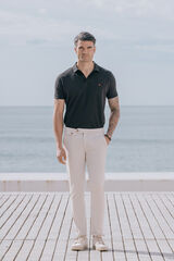 Celopman Basic Light Blue Polo black