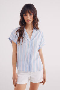 Springfield Camisa Oxford de manga curta