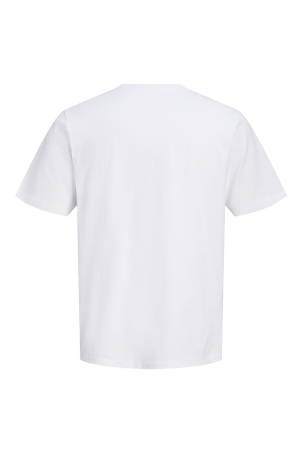 Jack & Jones PLUS T-shirt estampada de manga curta branco