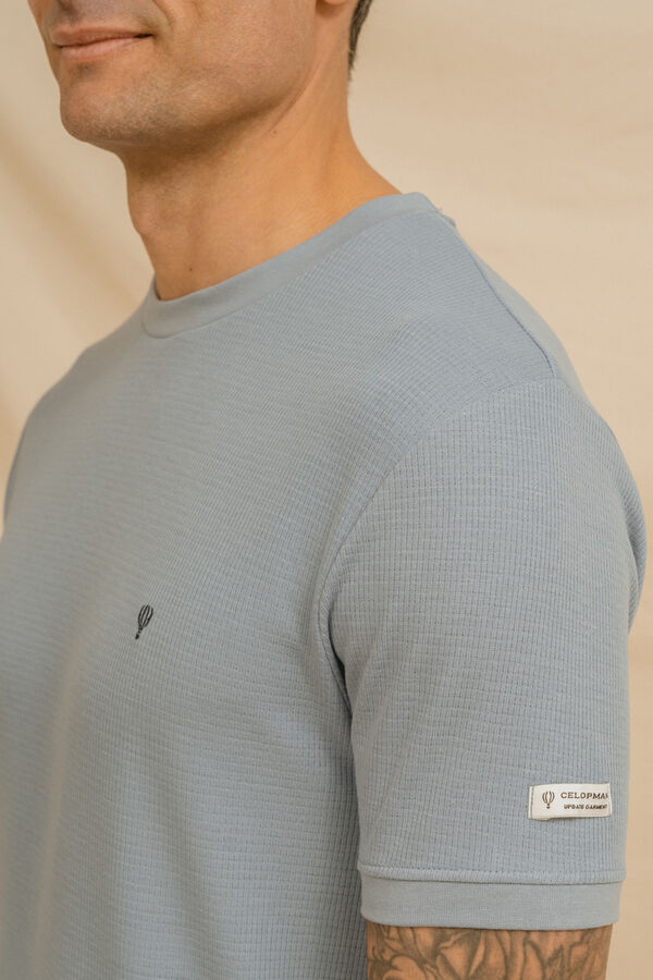 Celopman T-shirt xadrez azul