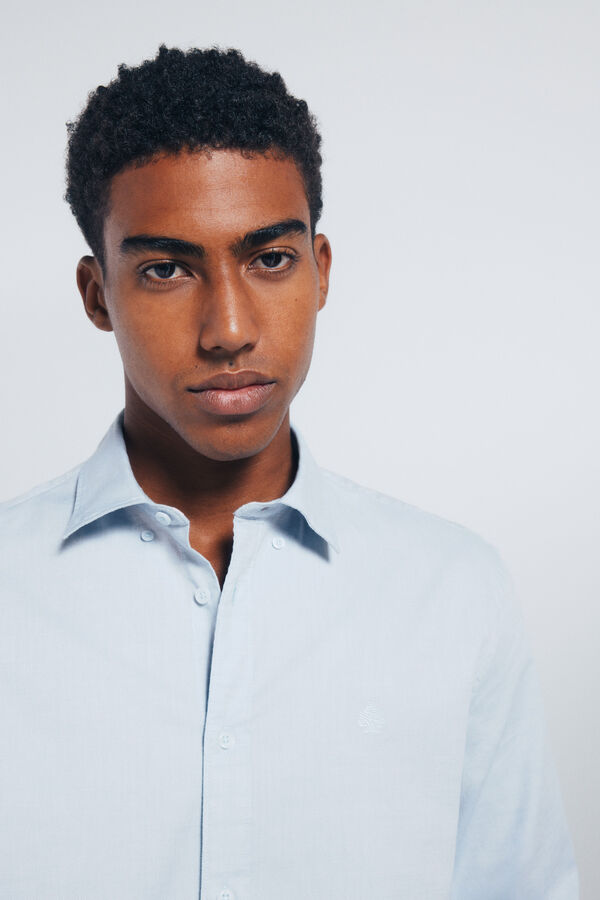 Springfield Textured shirt blue