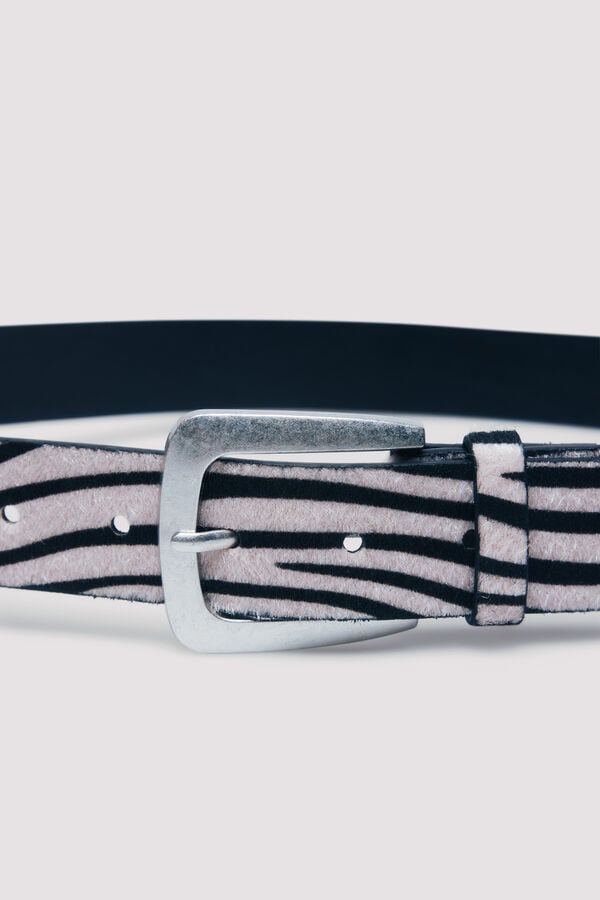 Springfield Cinto zebra médio preto