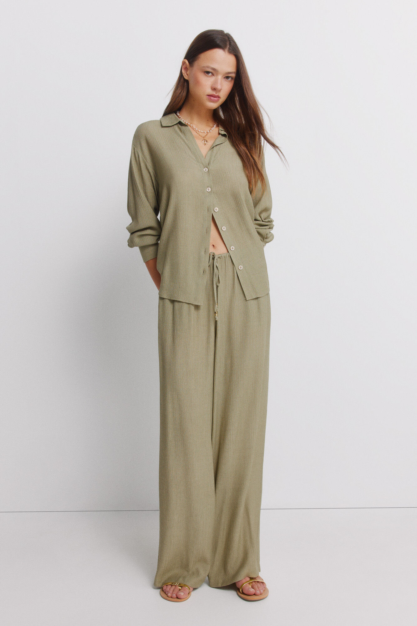 Springfield Camisa de manga comprida &agrave;s riscas