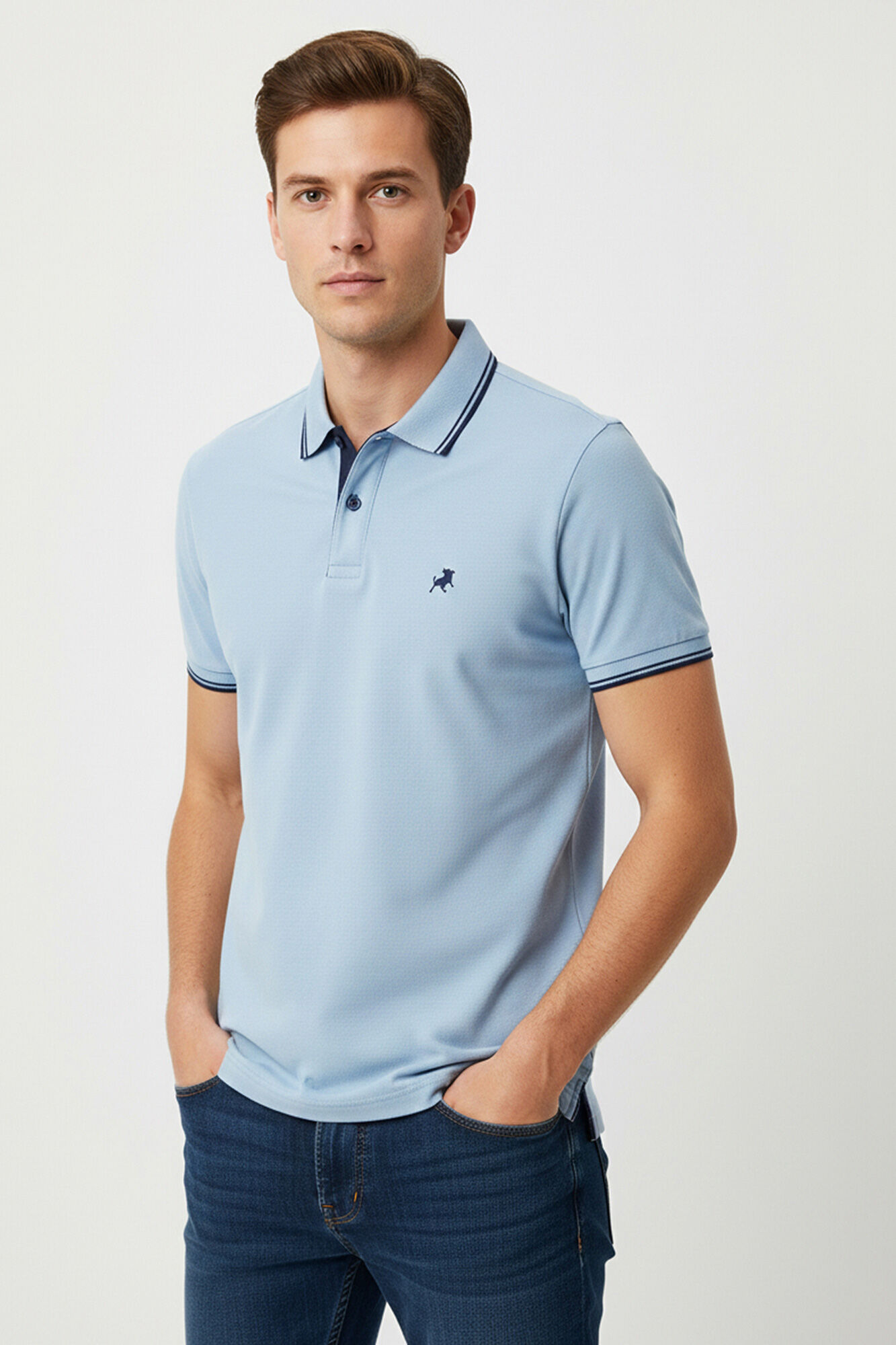 Lois Polo de manga curta com logo bordado