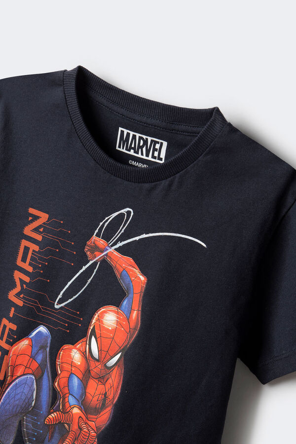 Springfield T-shirt Spiderman menino azul