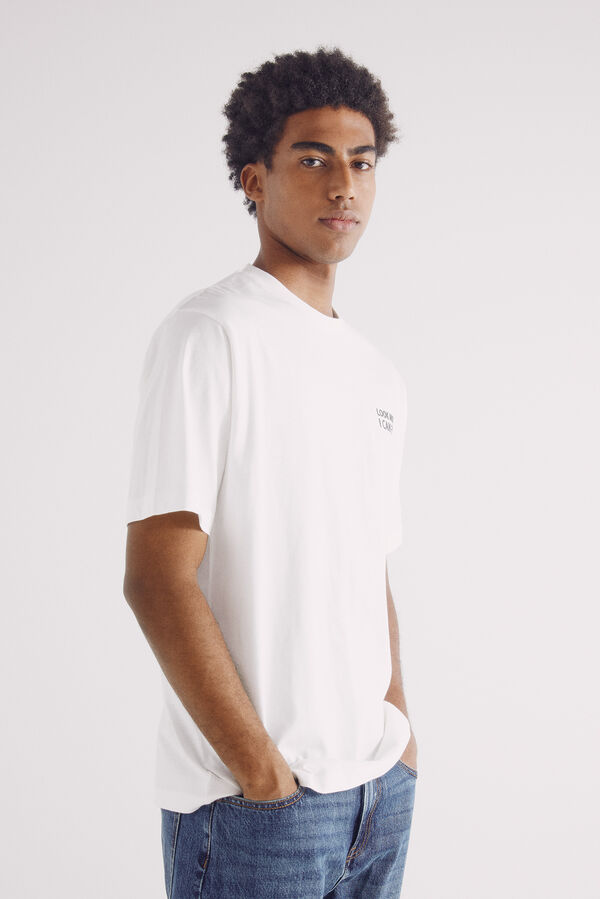 Springfield camiseta eu posso voar bege