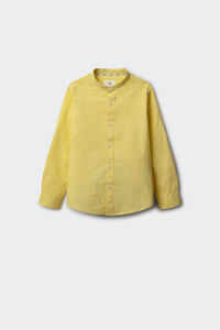 Springfield Kids Camisa de menino com textura de gola mao