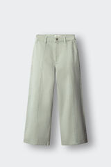 Springfield Kids Cal&ccedil;as wide leg sarja estrelas menina verde