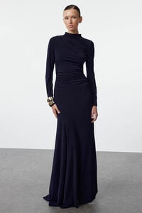 Trendyol Vestido maxi de cuello alto