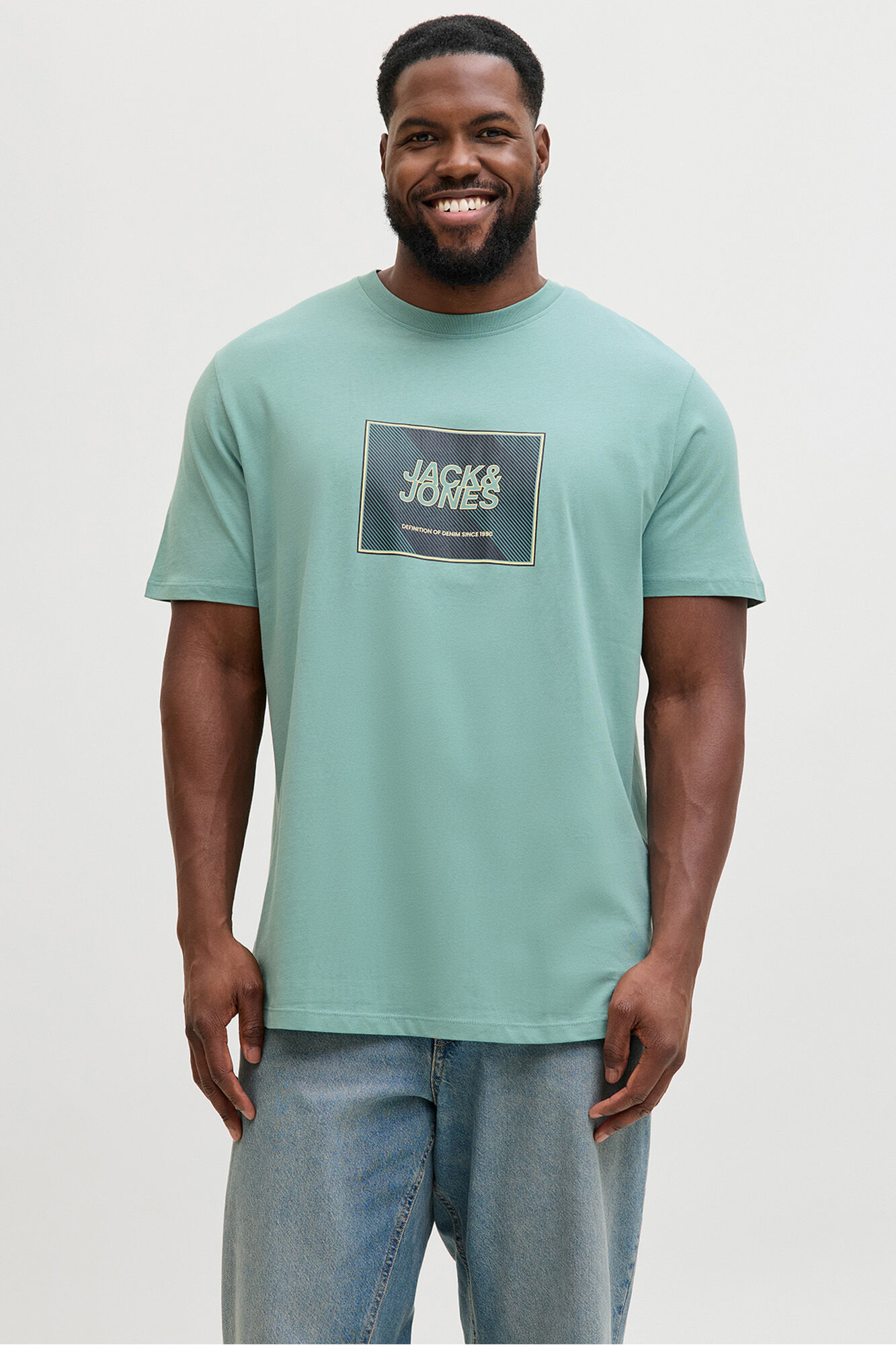 Jack & Jones PLUS T-shirt logo quadrado