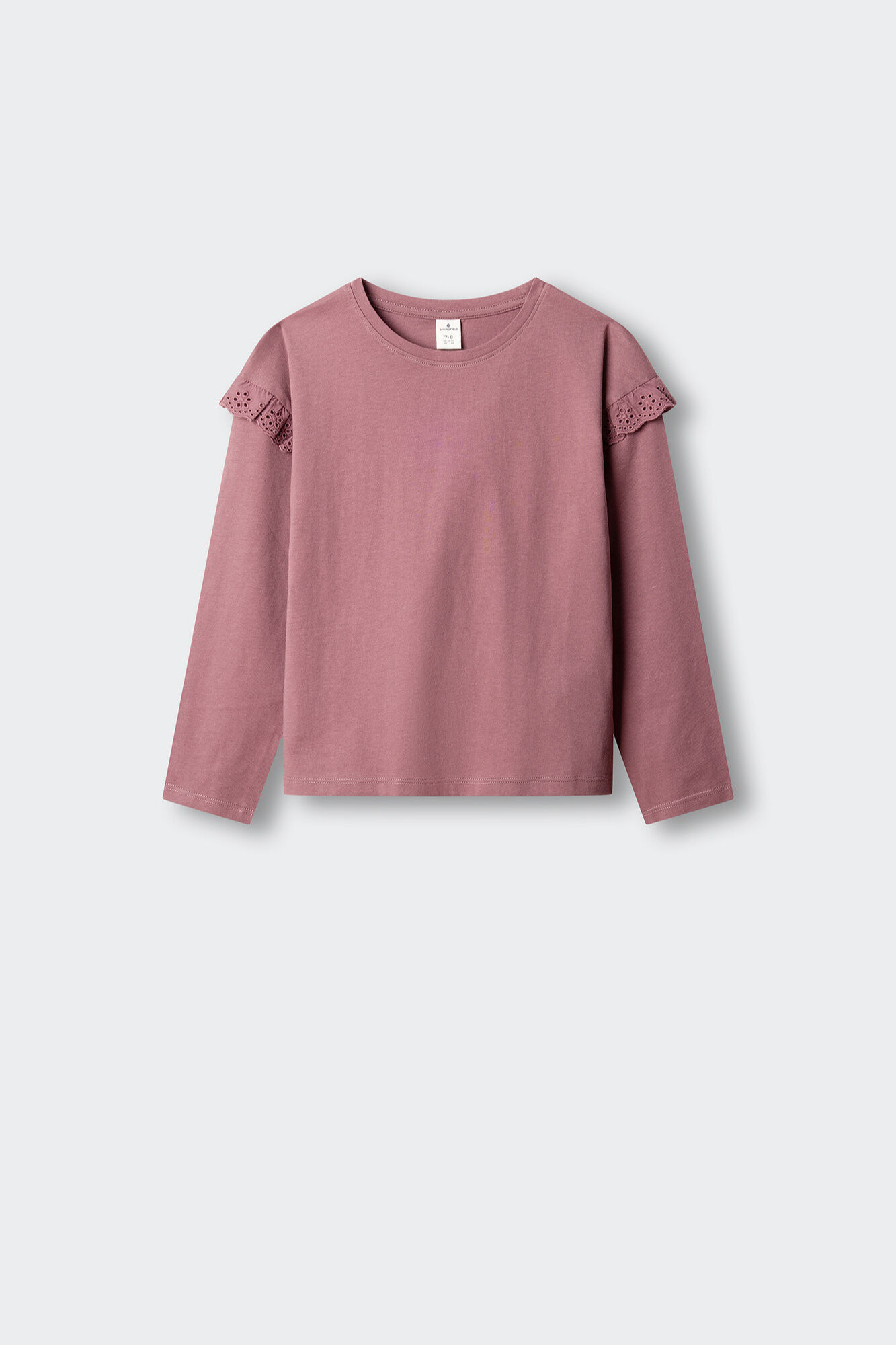 Springfield Kids T-shirt manga comprida com folho menina
