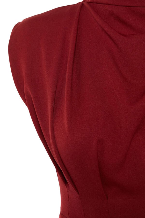 Trendyol Vestido midi tubinho estampado