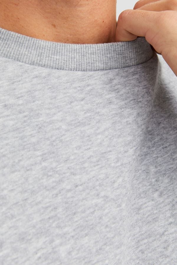 Jack & Jones Sweatshirt relaxed gola redonda cinzento