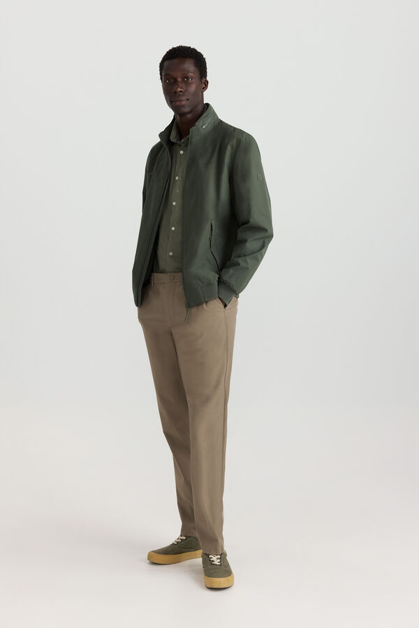Springfield Camisa performance comfort quick dry e non-iron bege