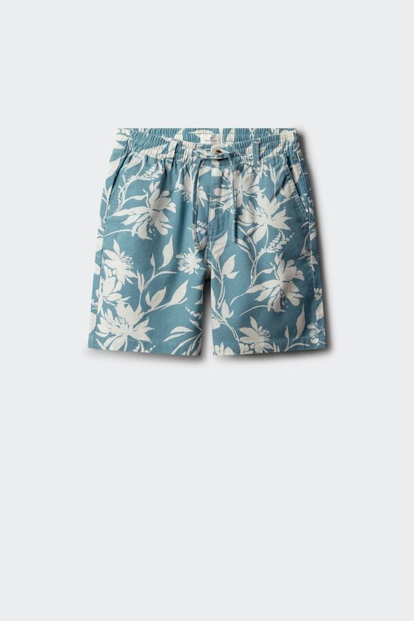 Springfield Kids Bermudas de flores para menino azul
