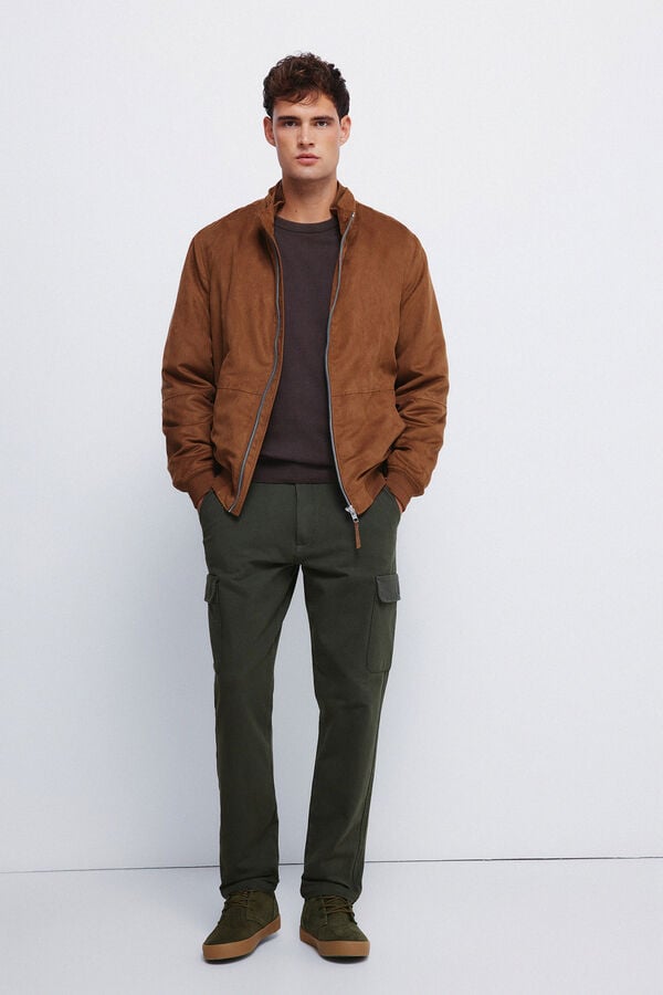 Springfield Calça cargo com ajuste confortável estampado