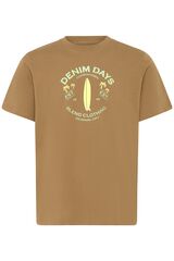 Blend PLUS T-shirt de manga curta tamanho grande vison