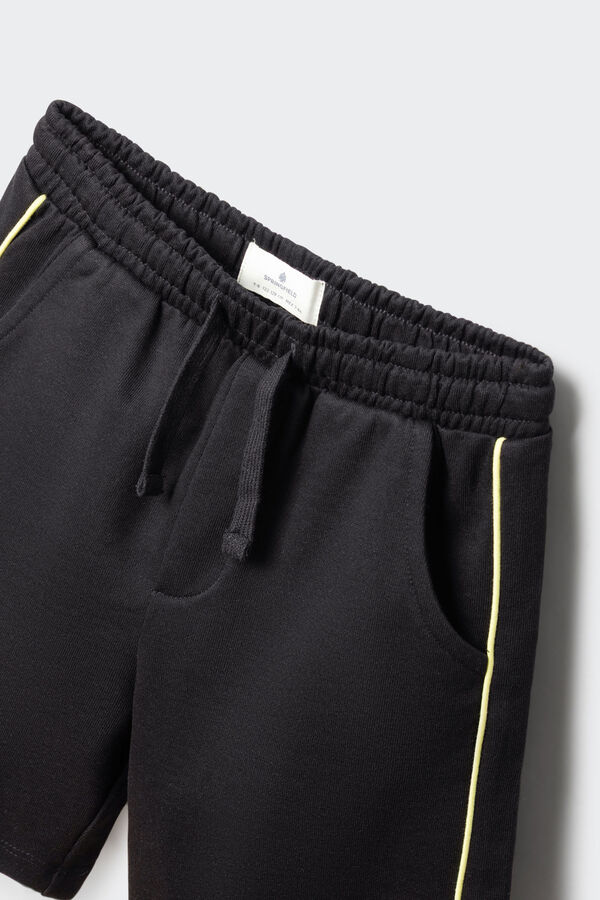Springfield Kids Bermuda jogger de menino preto