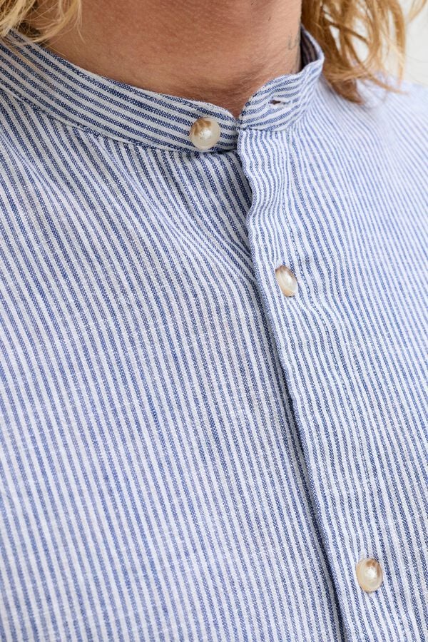 Jack & Jones Camisa regular fit cuello mao azul