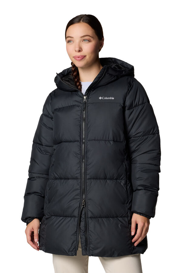 Columbia Columbia Women's Puffect™ II hood Mid-Length Quilted Jacket black