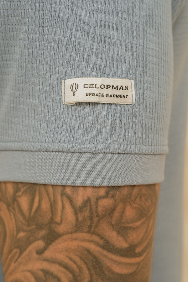 Celopman T-shirt xadrez azul