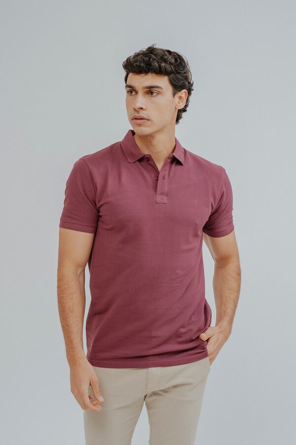 Celopman Polo b&aacute;sico vermelho