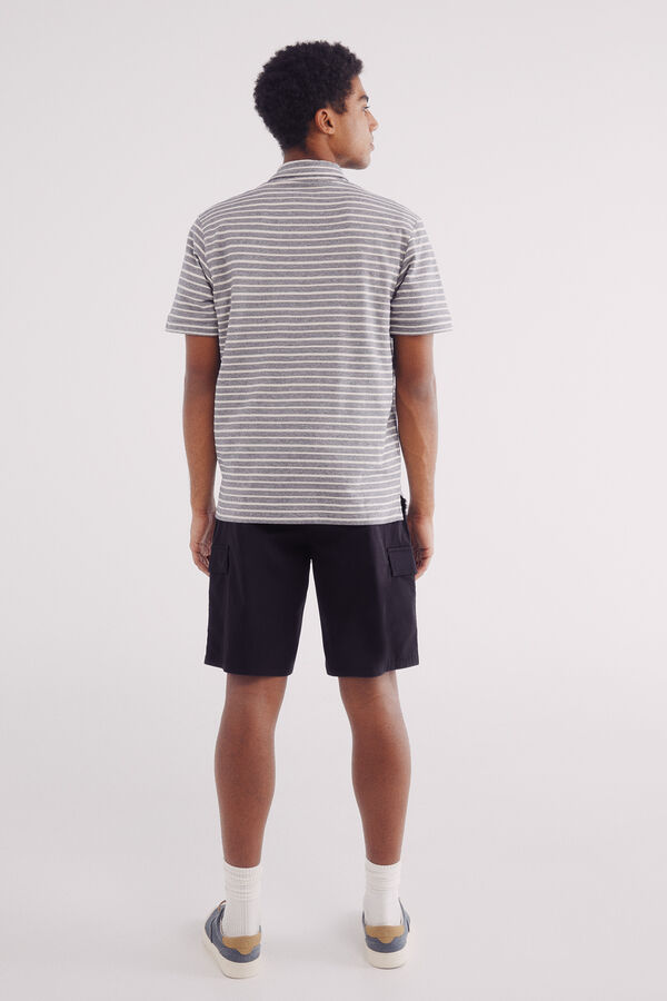 Springfield Comfort fit cargo Bermuda shorts black