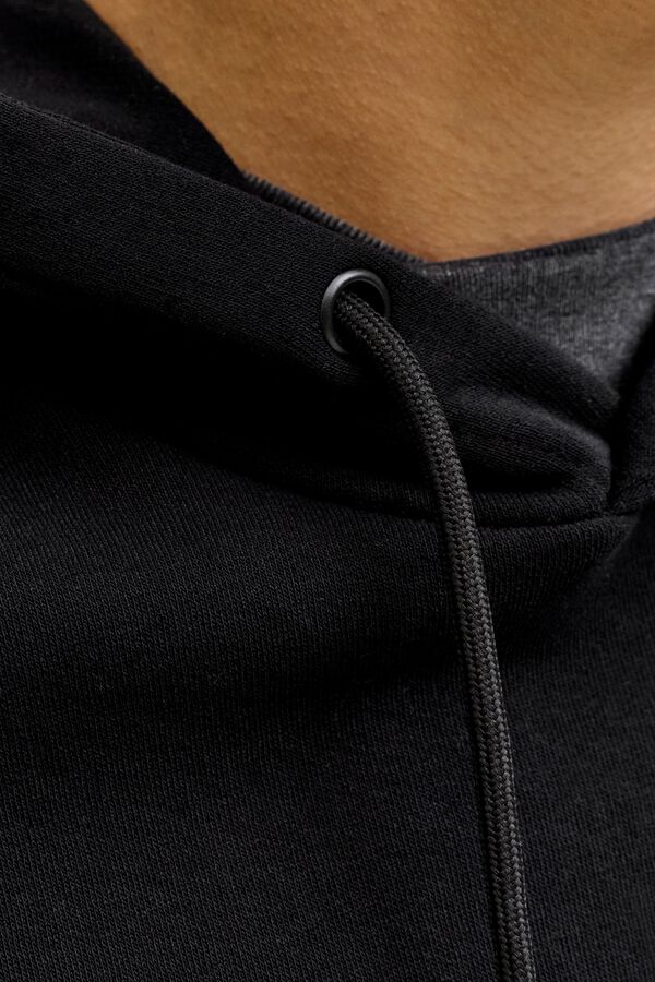 Jack & Jones Hooded relaxed sweatshirt black