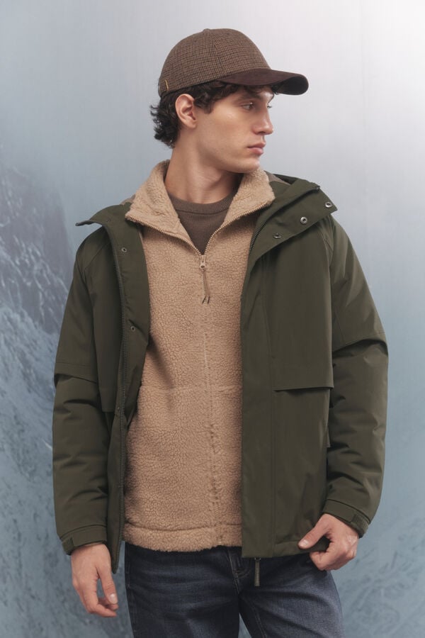 Springfield Parka acolchoada térmica estampado