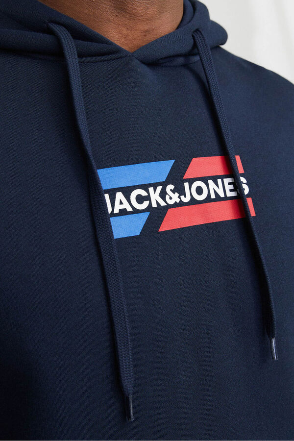 Jack & Jones Sweatshirt com logo frontal azul