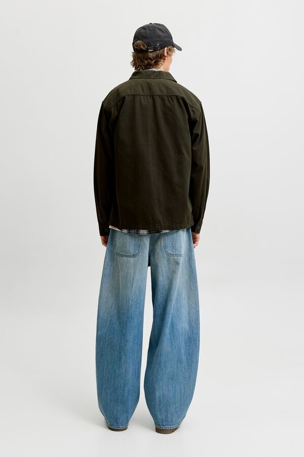Jack & Jones Sobrecamisa relaxed fit verde