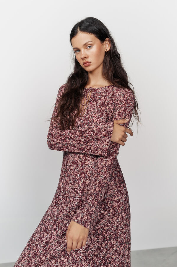 High Spirits Vestido Florin Caqui escuro