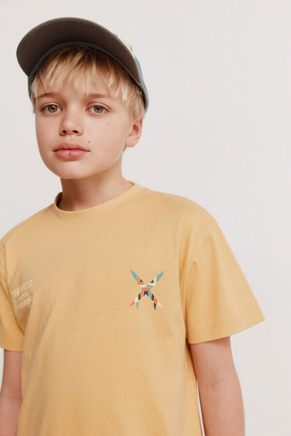 Springfield Kids T-shirt manga curta estampado de ondas para menino estampado