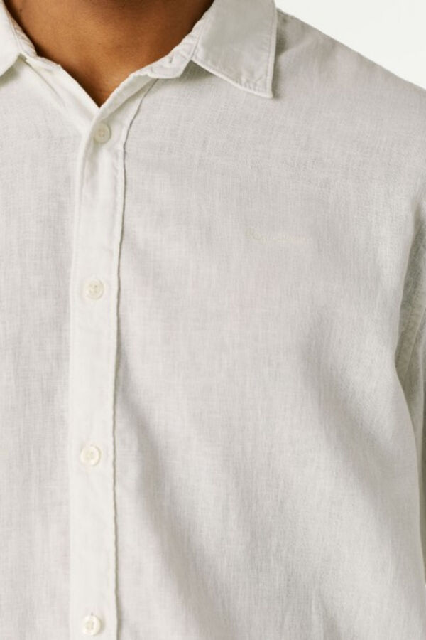 Pepe Jeans Camisa de manga comprida com logo branco