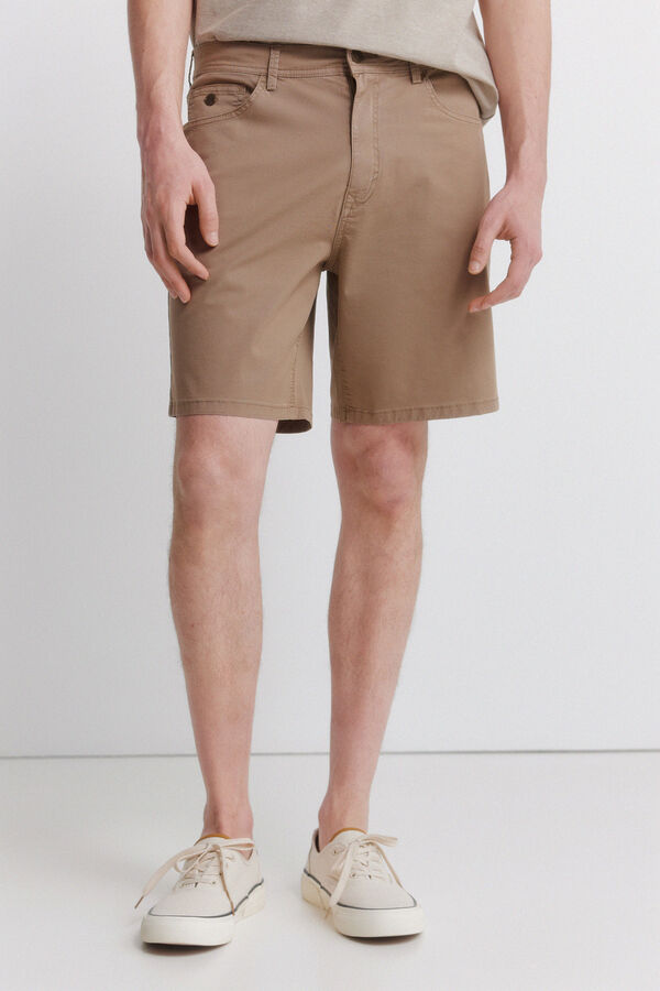 Springfield Bermudas leve 5 bolsos lavagem regular fit cru