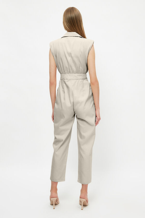 Trendyol Macac&atilde;o sem mangas com bot&otilde;es cinzento