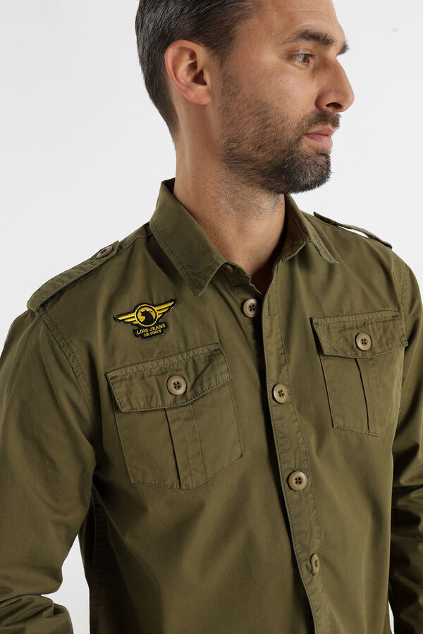 Lois Camisa de manga manga comprida verde