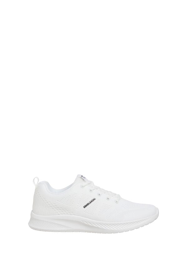 Jack & Jones Tênis de malha lisa branco