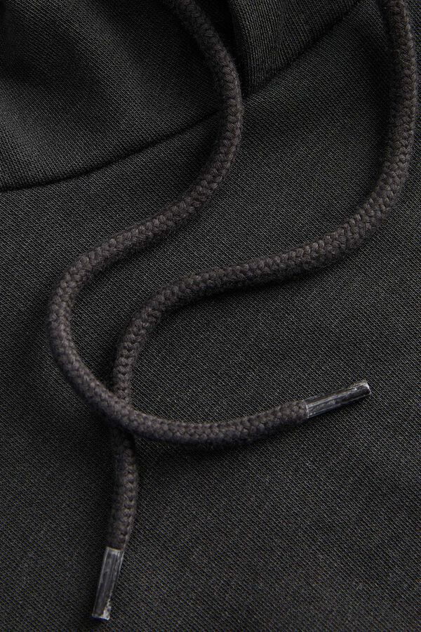 Jack & Jones Cotton hooded sweatshirt black