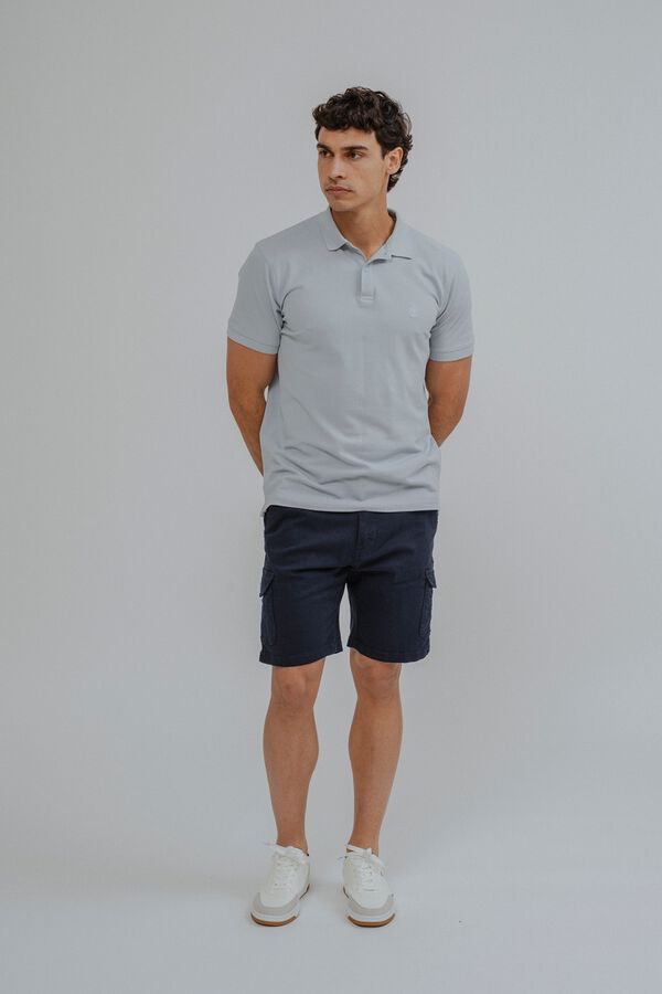 Celopman Bermuda chino cargo azul