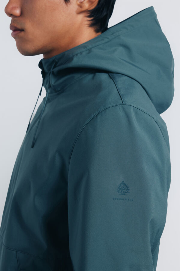 Springfield Jaqueta softshell com capuz verde