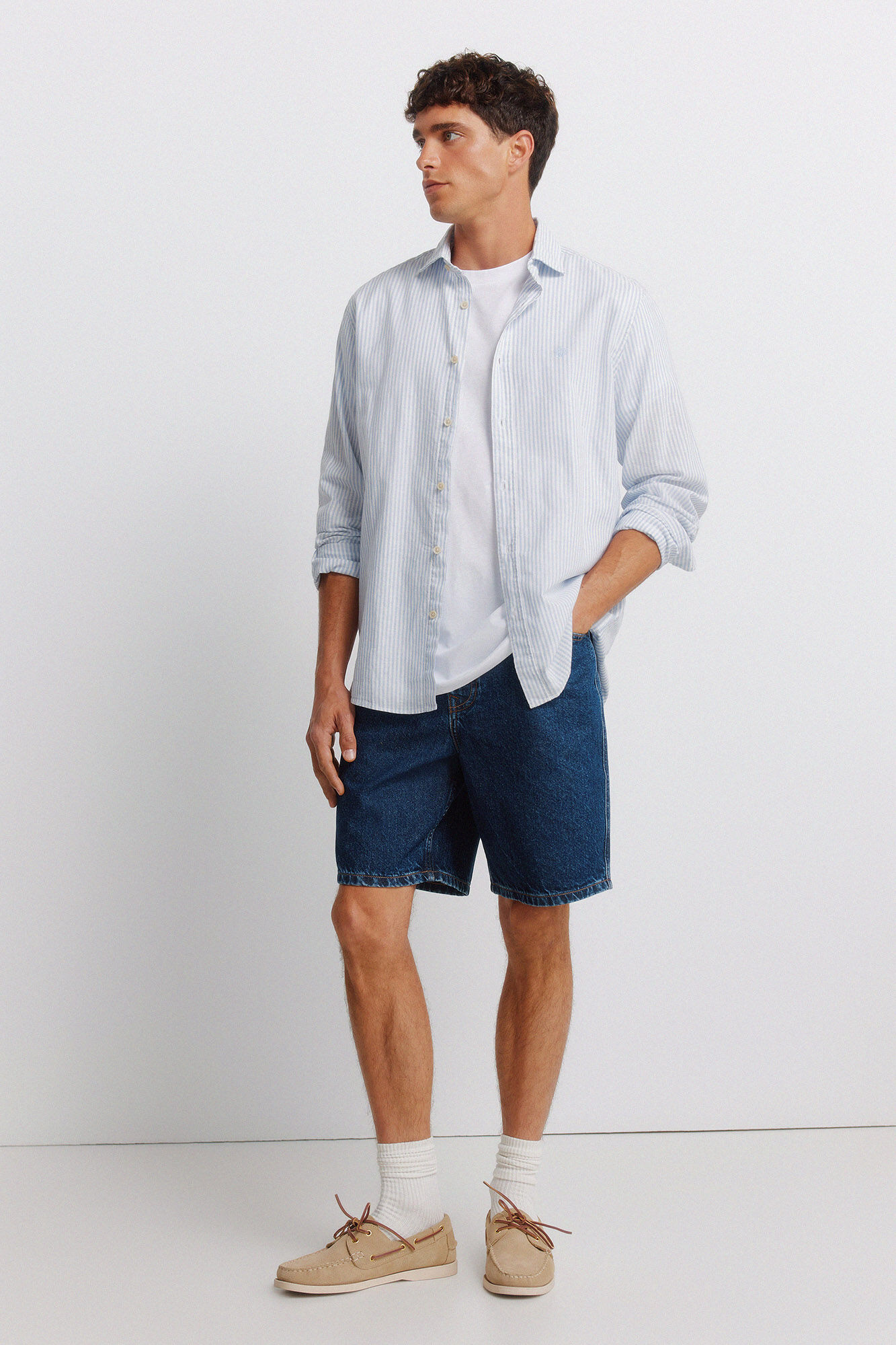 Springfield Bermudas jeans straight fit