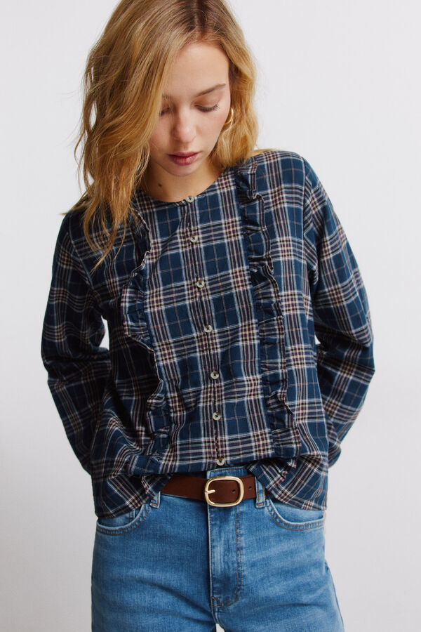 Springfield Cinto fivela oval castanho