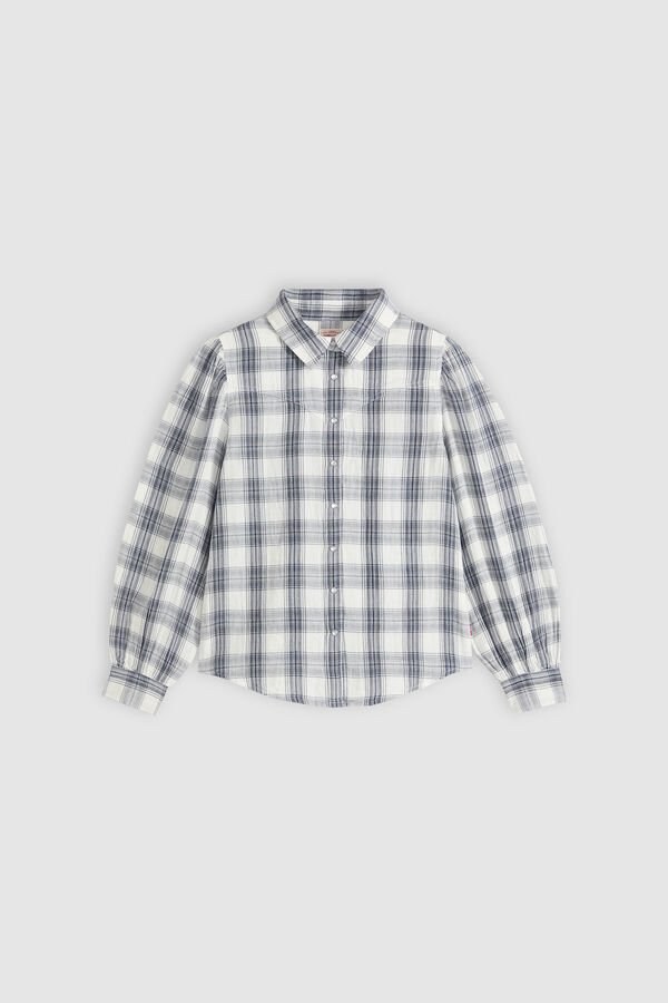 Levi's Camisa de manga comprida em algod&atilde;o azul