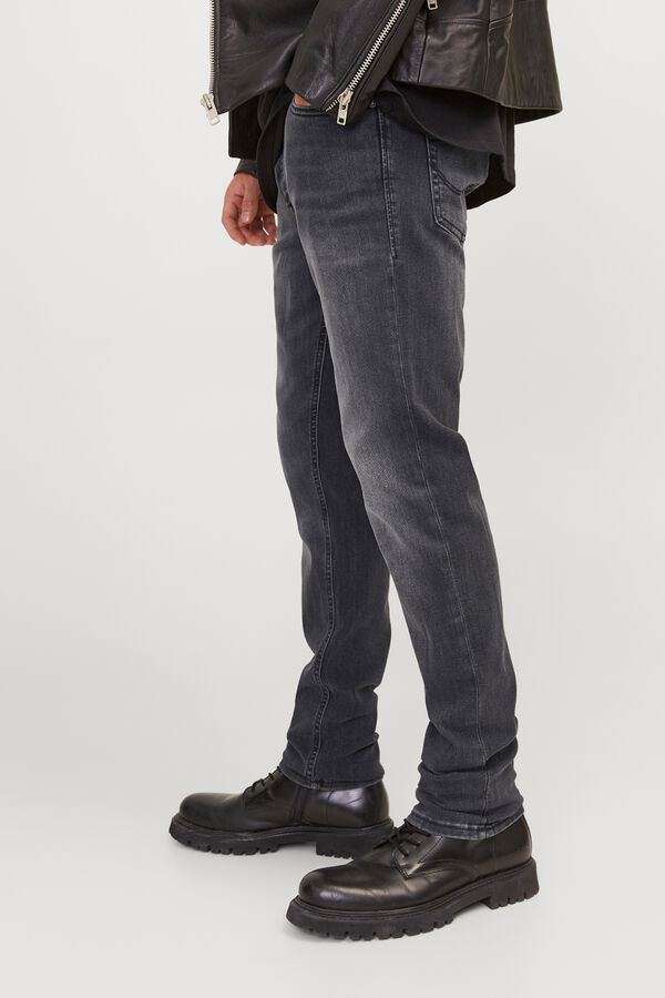 Jack & Jones Jeans slim cinco bolsos preto