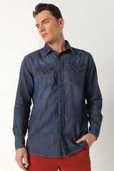 Lois Camisa Texana azul