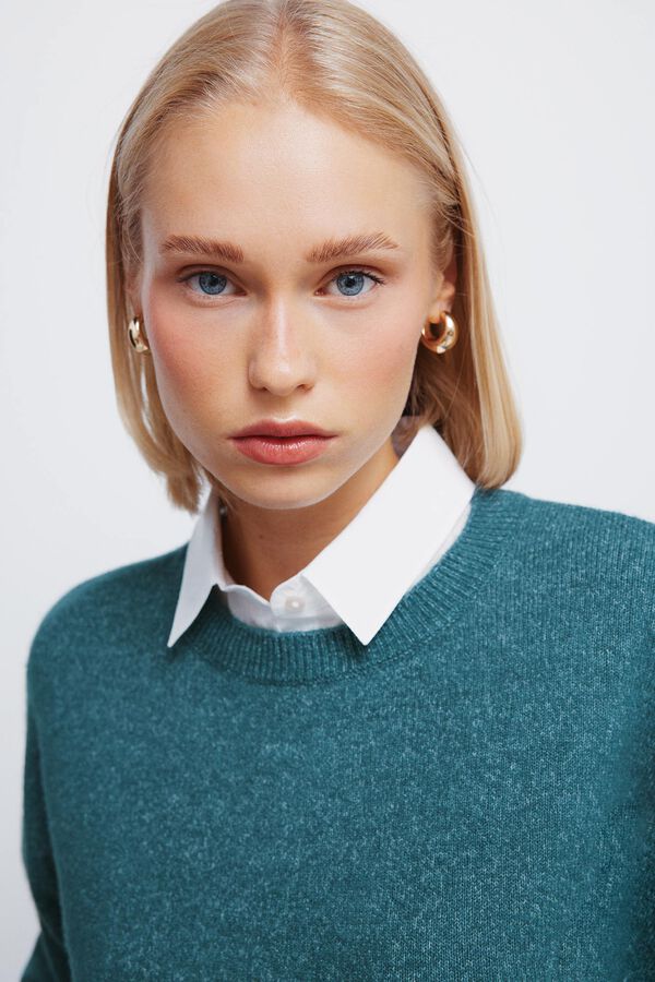 Springfield Camisola camisa combinada verde