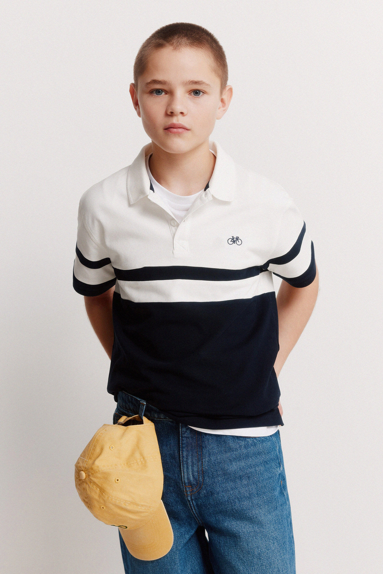 Springfield Kids Polo de riscas para menino