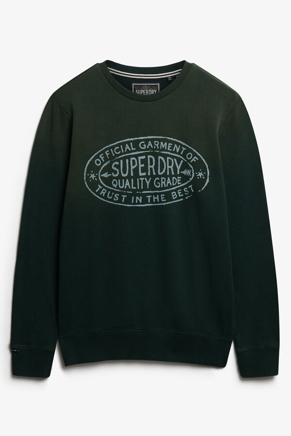 Superdry Sweatshirt logo estampado  verde